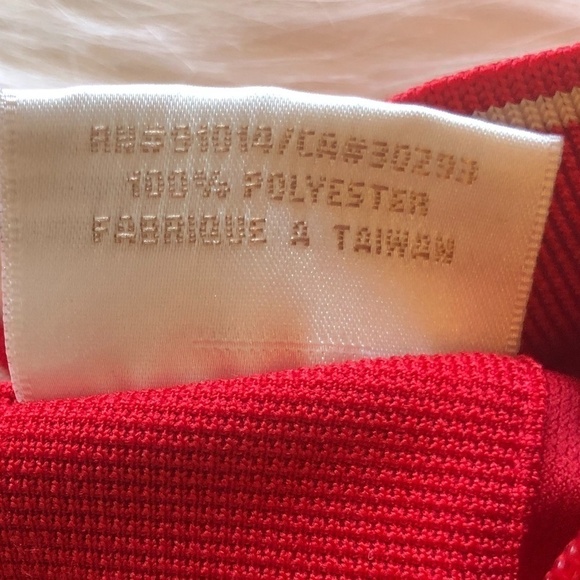 EP Pro Tour Tech Red 1/4 Zip Gold Trim Golf Polo - Picture 4 of 11